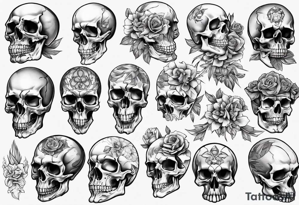 Skull tattoo idea