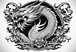 Dragão oriental tattoo idea