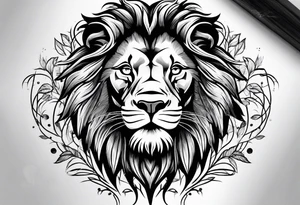 lion,realistic, god tattoo idea