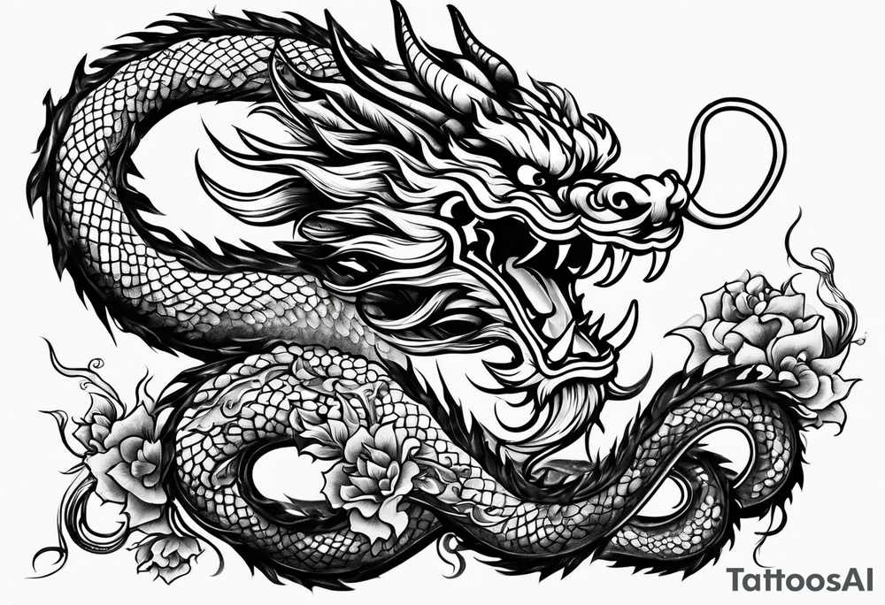 Traditional Chinese Dragon tattoo idea