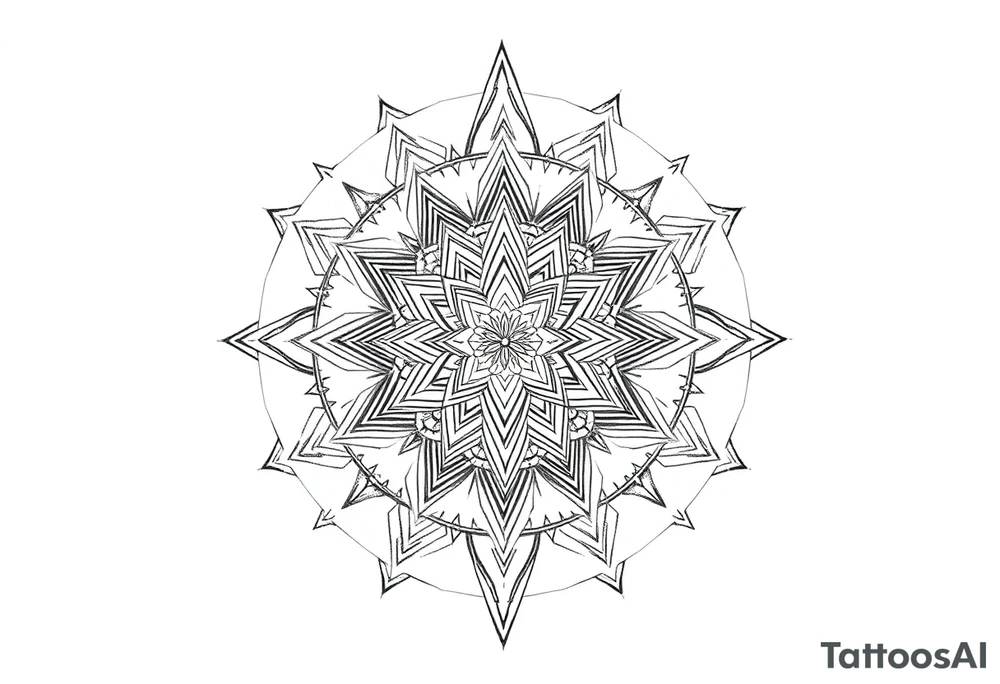 intricate mandala with sacred geometry and cosmic elements tattoo idea intricate mandala with sacred geometry and cosmic elements tattoo idea