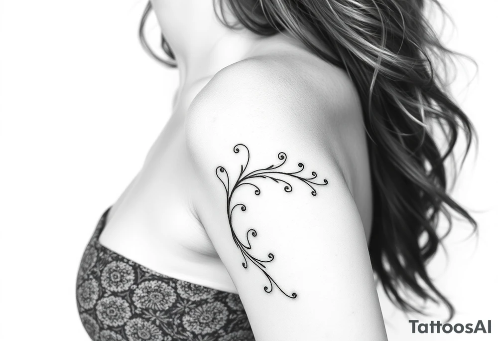 Naked woman tattoo idea