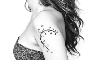 Naked woman tattoo idea