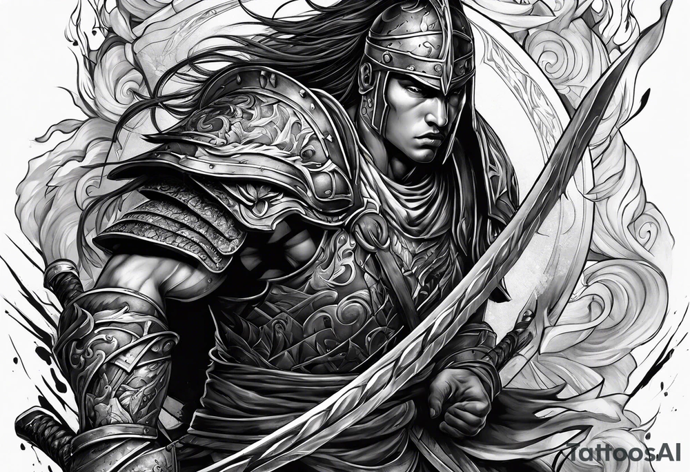 Warrior
Fighting
Bloody tattoo idea