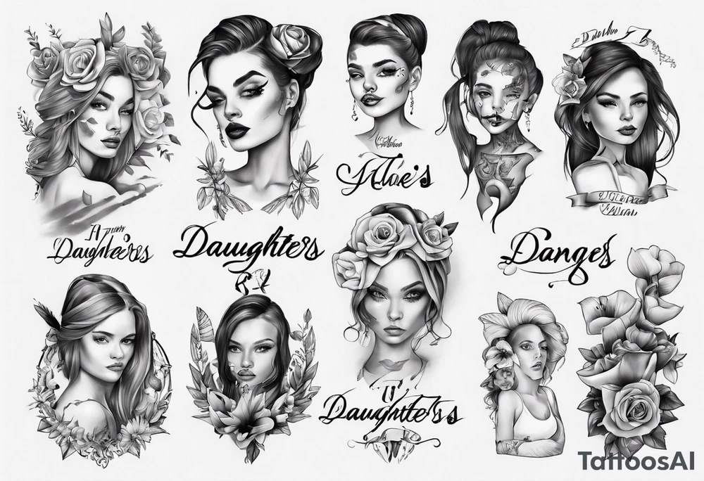 Daughters name tattoo idea