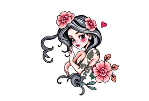 Bondage girl tattoo idea