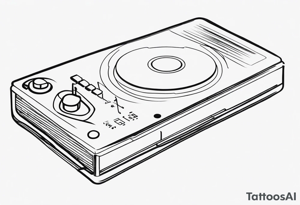 music player tattoo idea