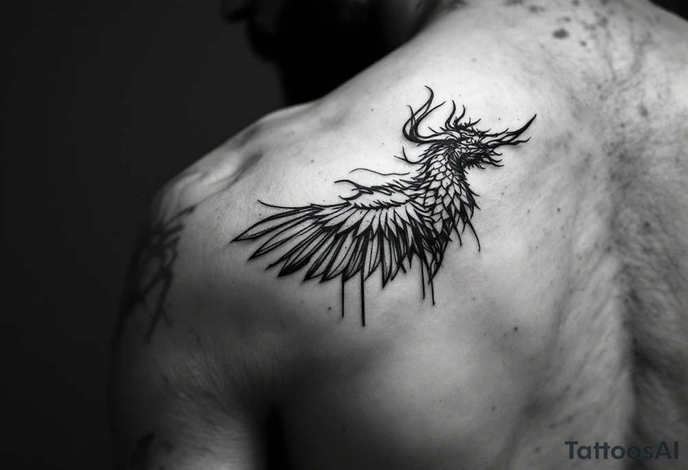 A tattoo that gives off fashion, and streetwear with inso. from Virgil Abloom as a Designer tattoo idea