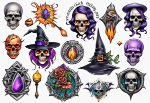 witch craft tattoo idea