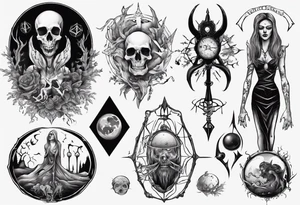 wicth necromancer tattoo idea