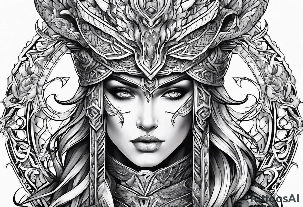Norse mythology sleeve tattoo idea
