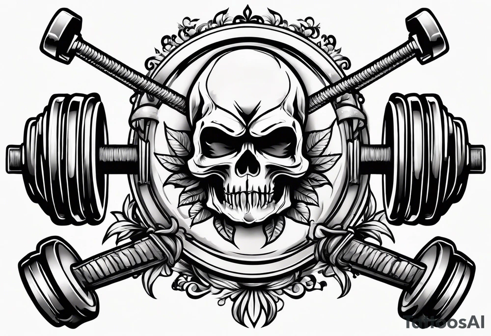 Barbell tattoo idea