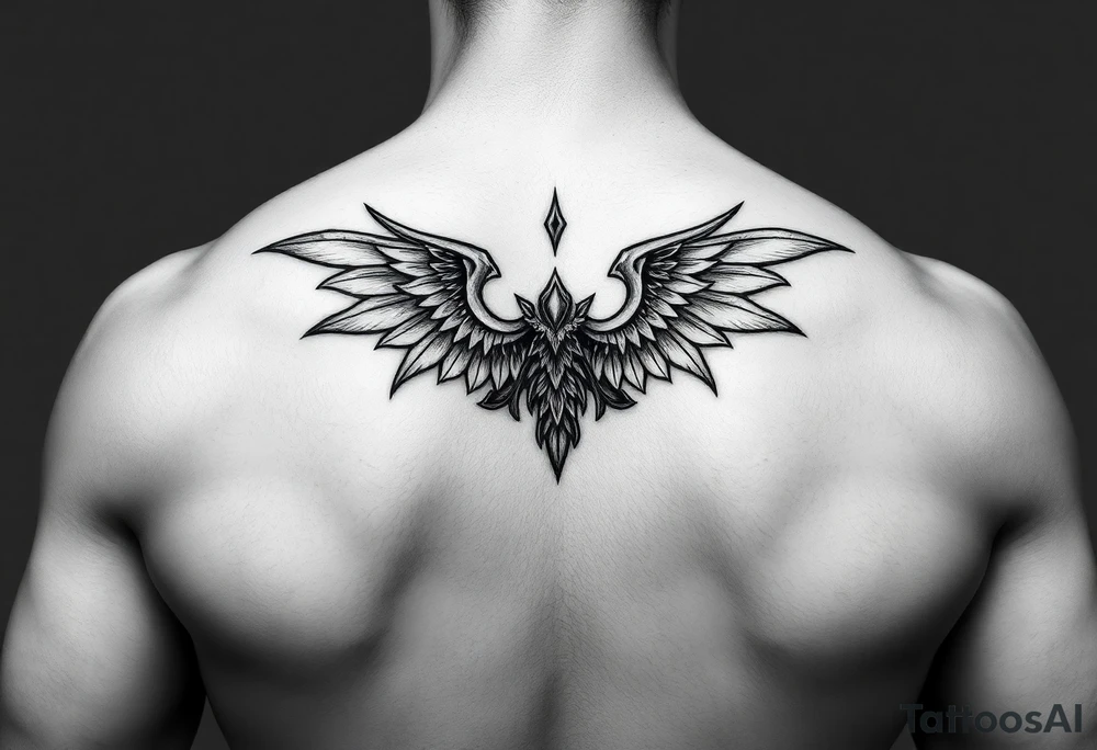 Elegant tattoo for under the shoulders tattoo idea