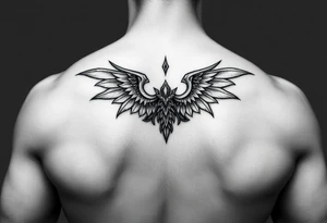 Elegant tattoo for under the shoulders tattoo idea