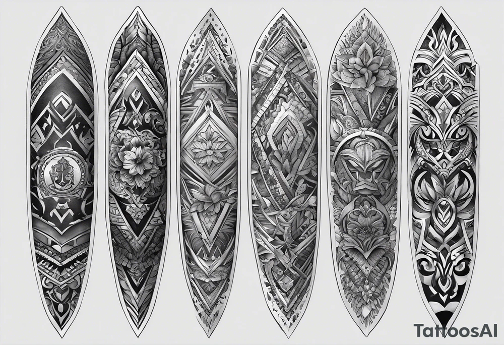 User
I'd like a full arm sleeve. Mixture of realistic and tribal. I want to reflect strength, love and freedom tattoo idea