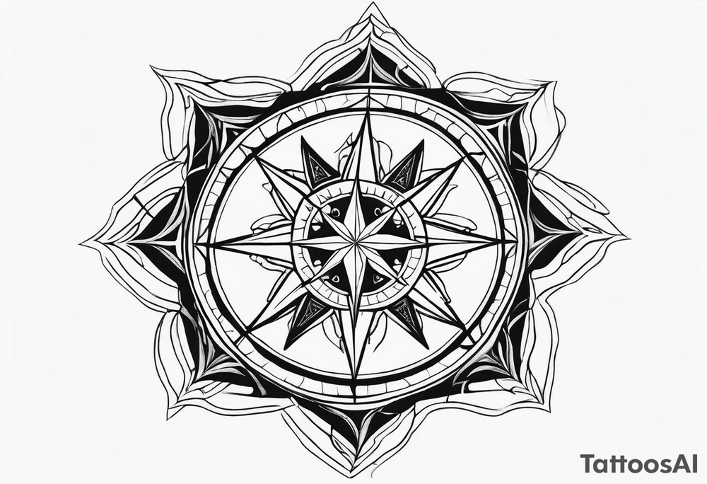 Wind Rose tattoo idea