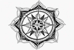 Wind Rose tattoo idea