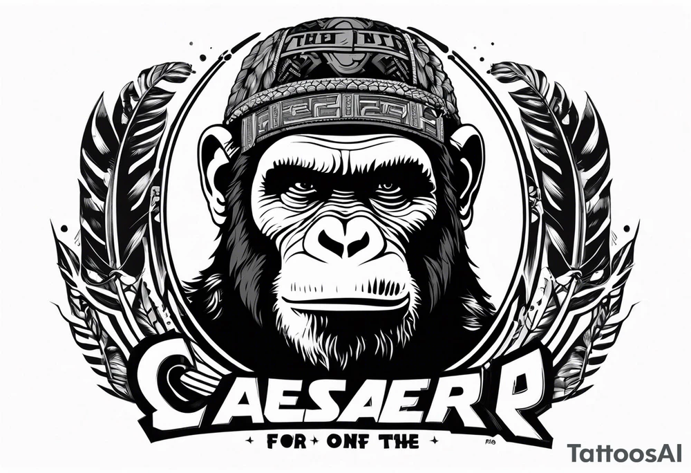 Caeser from the movie planet of the apes tattoo idea