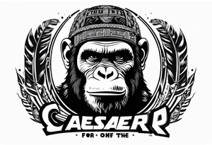 Caeser from the movie planet of the apes tattoo idea