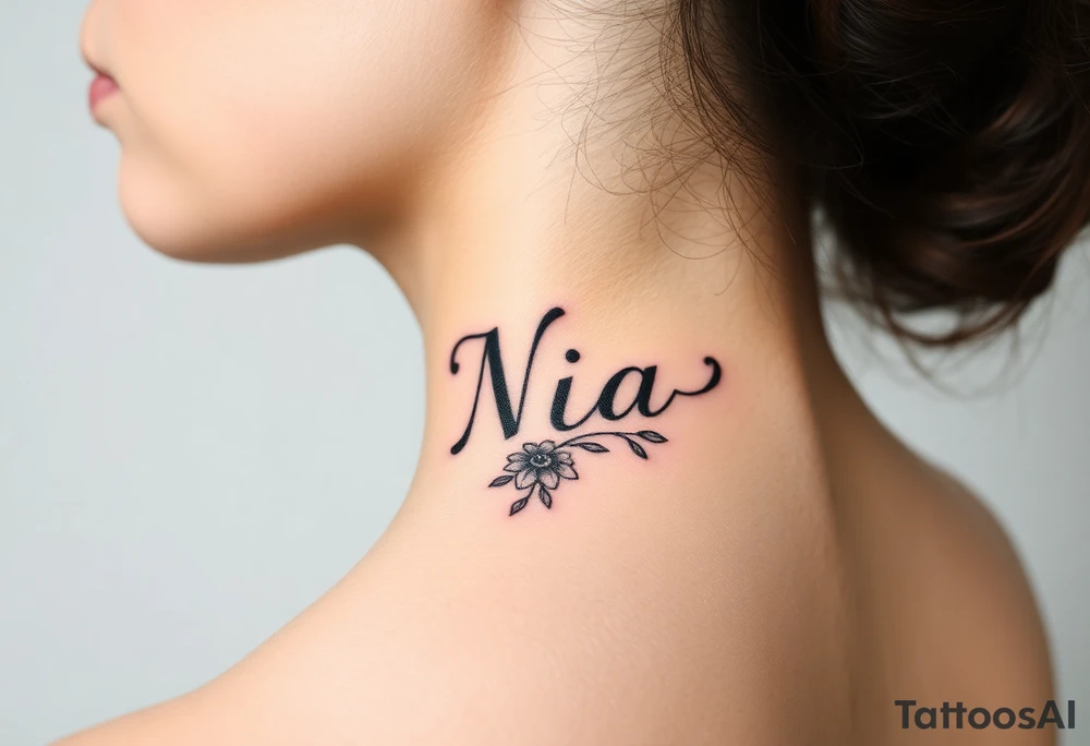 Name Nia tattoo idea