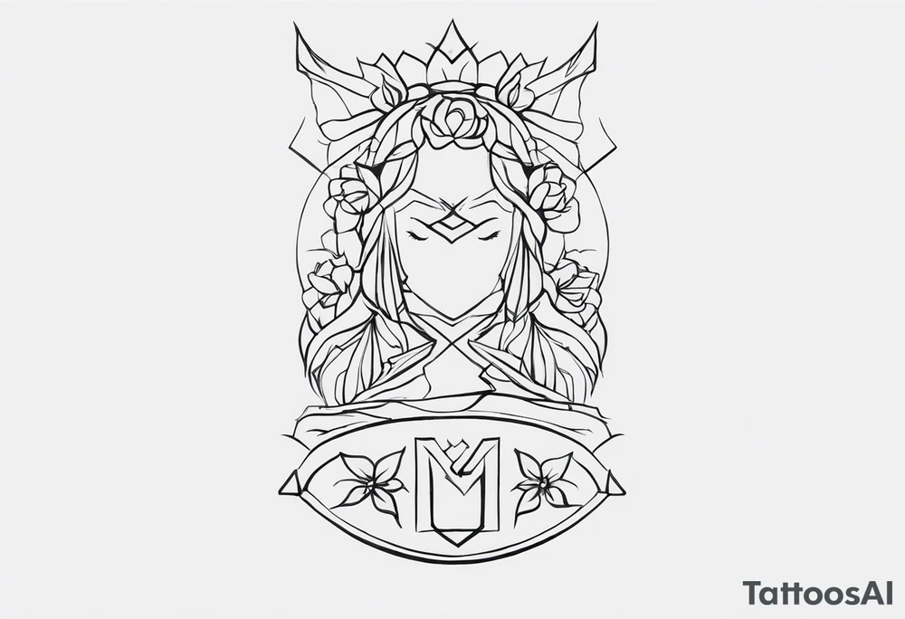 Que represente la lucha y el esfuerzo de manera minimalista tattoo idea