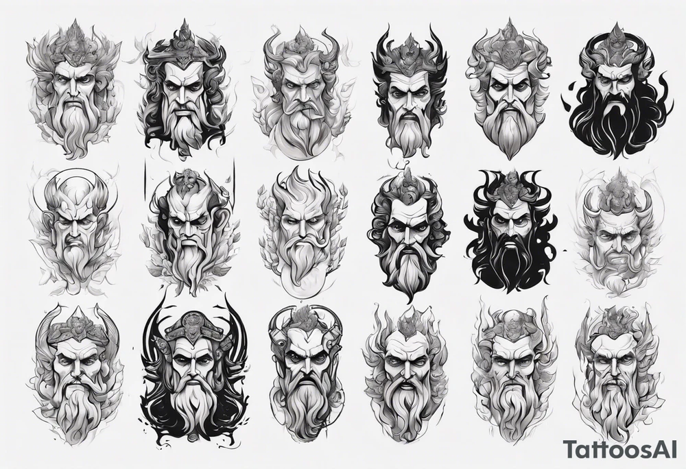 greek god Hades tattoo idea