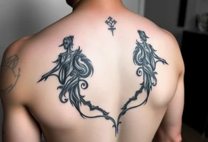 Sexy woman, Gothic but feminine tattoo idea