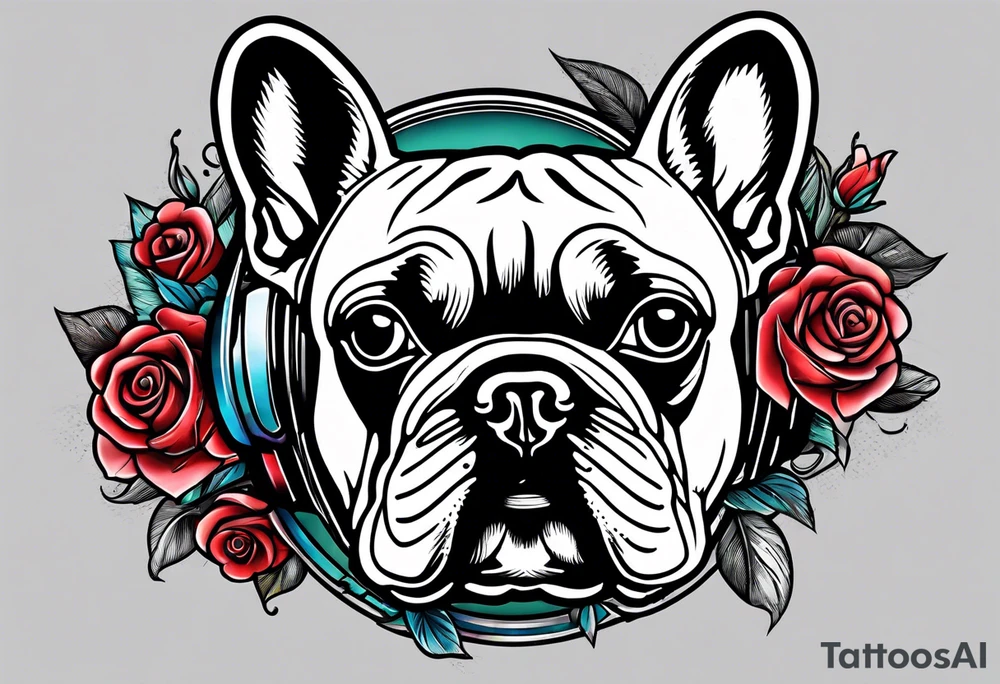 French Bulldog tattoo idea