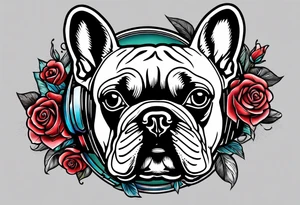 French Bulldog tattoo idea
