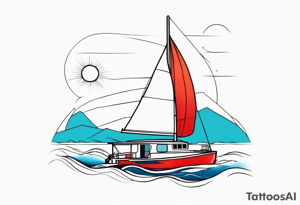 catamaran sailing Japan with  
 women 
women tattoo idea