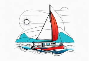 catamaran sailing Japan with  
 women 
women tattoo idea