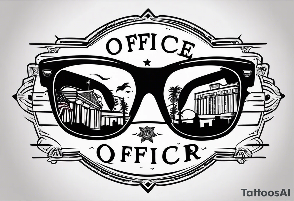 sunglasses Officer tattoo idea