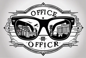 sunglasses Officer tattoo idea