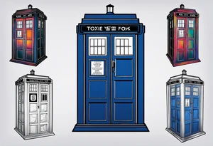 Only the tardis. Nothing else. tattoo idea
