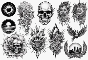 sunset strip tattoo idea