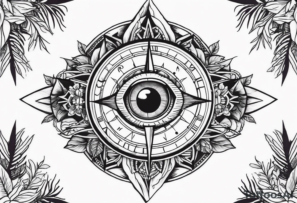 Compass
Jungle Plants
All-seeing Eye tattoo idea