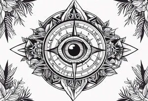Compass
Jungle Plants
All-seeing Eye tattoo idea