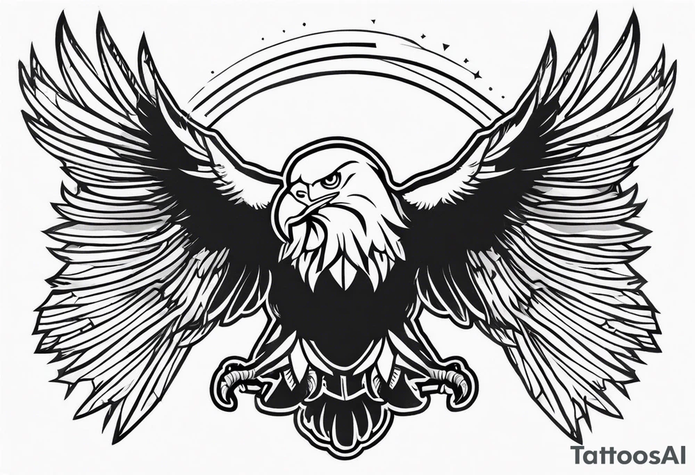 eagle shoulder tattoo tattoo idea