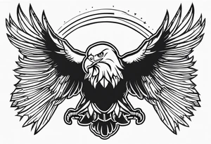 eagle shoulder tattoo tattoo idea