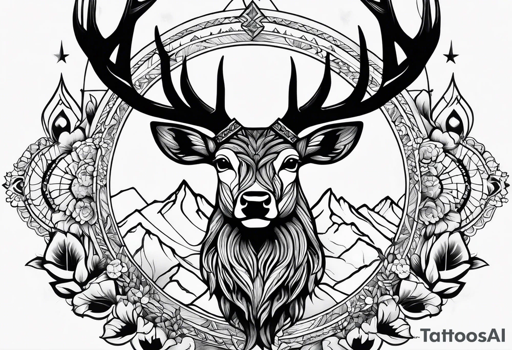 Cerf eiktirnir tattoo idea