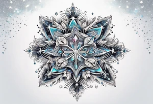 Constellation, animal, snowflake tattoo idea