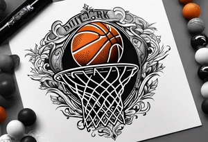 basketball ♍️ birth year 2005 birth place detroit tattoo idea