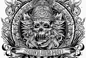 Only The Strong Survive tattoo idea