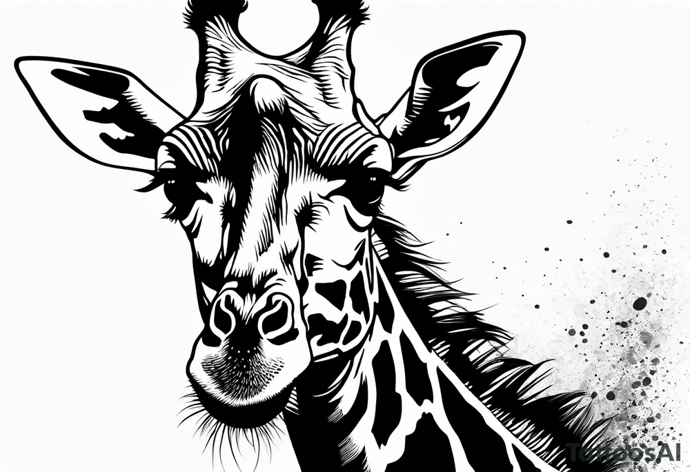 giraffe tattoo idea