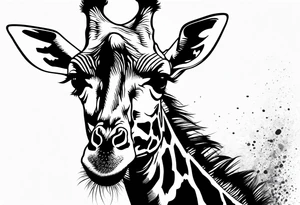 giraffe tattoo idea