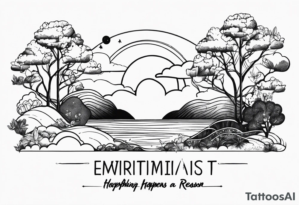 Everything happens for a reason tattoo idea