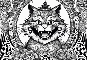 Alice in wonderland, Cheshire cat tattoo idea