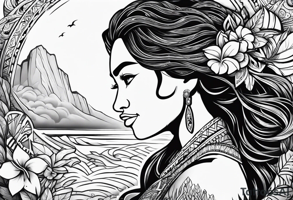 Moana from disneyland tattoo idea