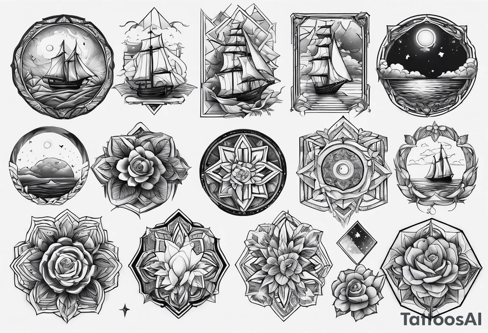 Create tattoo about  stages 
of my life tattoo idea