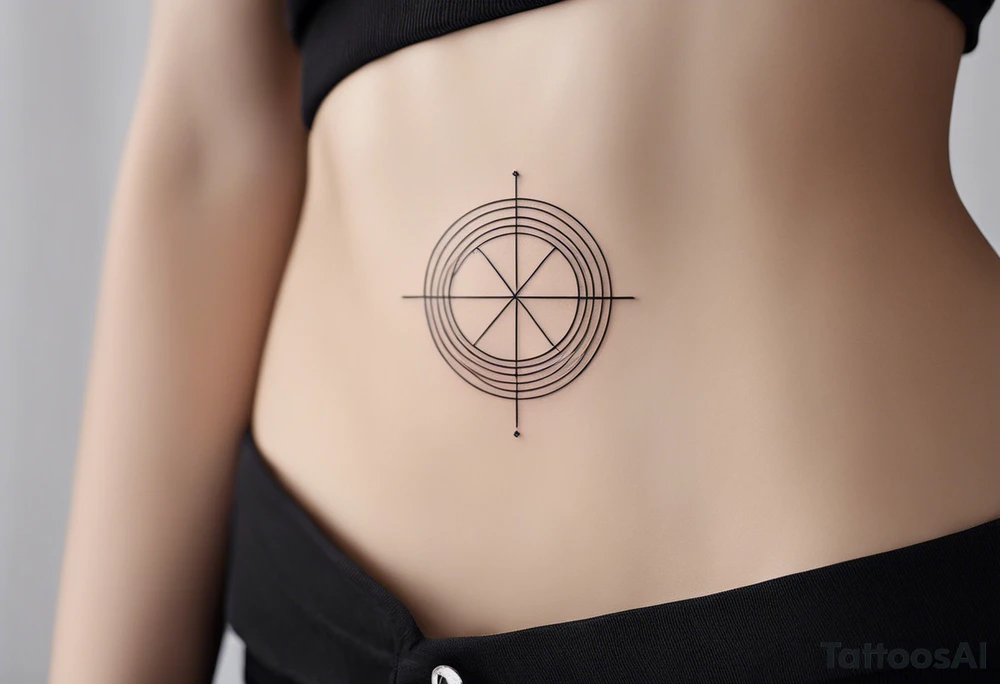 Minimalist tattoo with ultra-thin lines, where the number 22 is the main element, representing luck and eternal love with my girlfriend. The design should be subtle and elegant, with an abstract or geometric detail symbolizing our bond and special connection. Ideally in black and white, with a modern and timeless style, perfect for the forearm, chest, or behind the ear tattoo idea